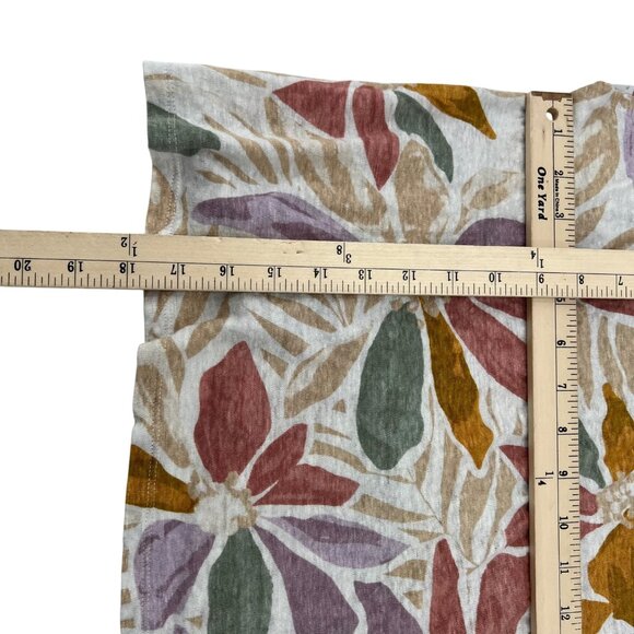 Nicole Miller Floral Print 100% Linen Sleeveless Top Multicolor Women's Size Med - Picture 5 of 6